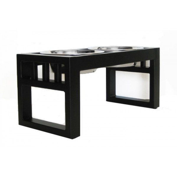 Doggy Dinette Libro Double Dog Bowl Feeder And Dog Bowls And